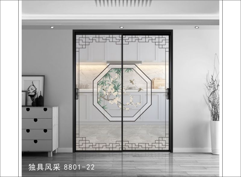 新中式移门隔断山水系列