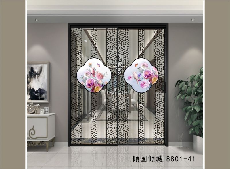 新中式移门隔断山水系列