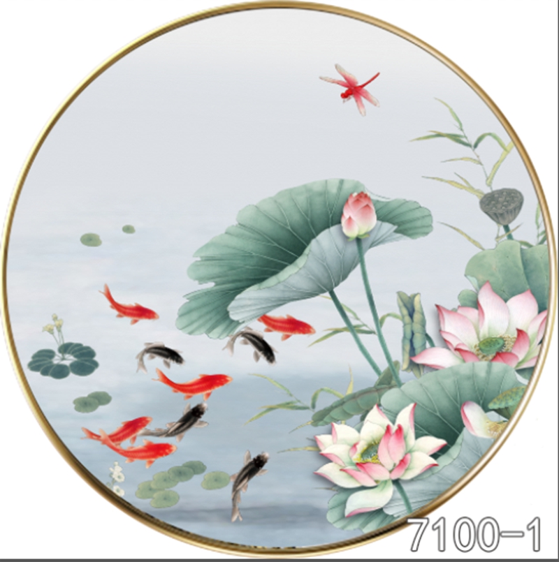圆形夹画