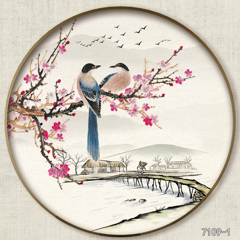 圆形夹画
