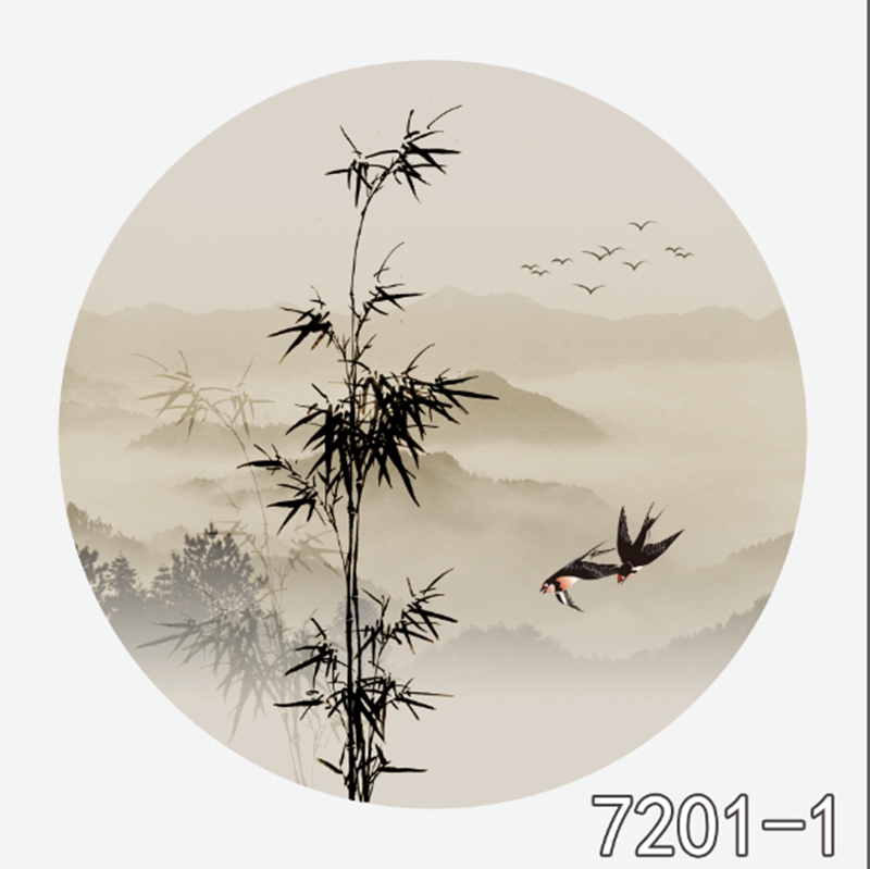 圆形夹画