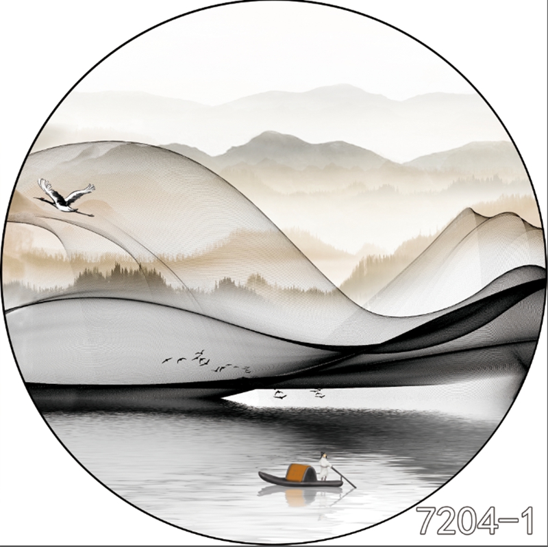 圆形夹画