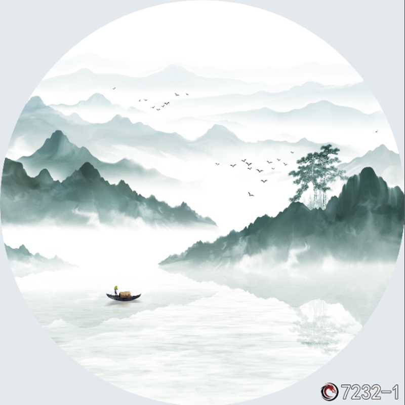 圆形夹画