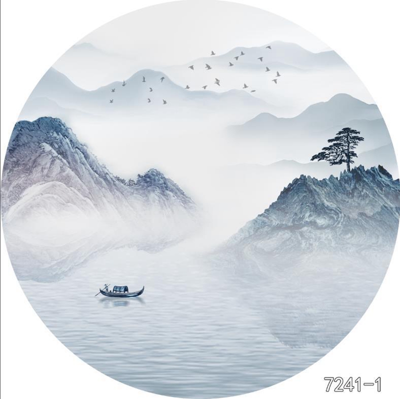 圆形夹画