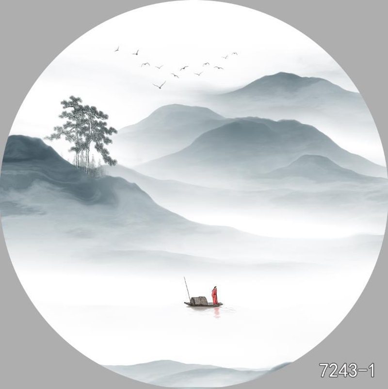 圆形夹画