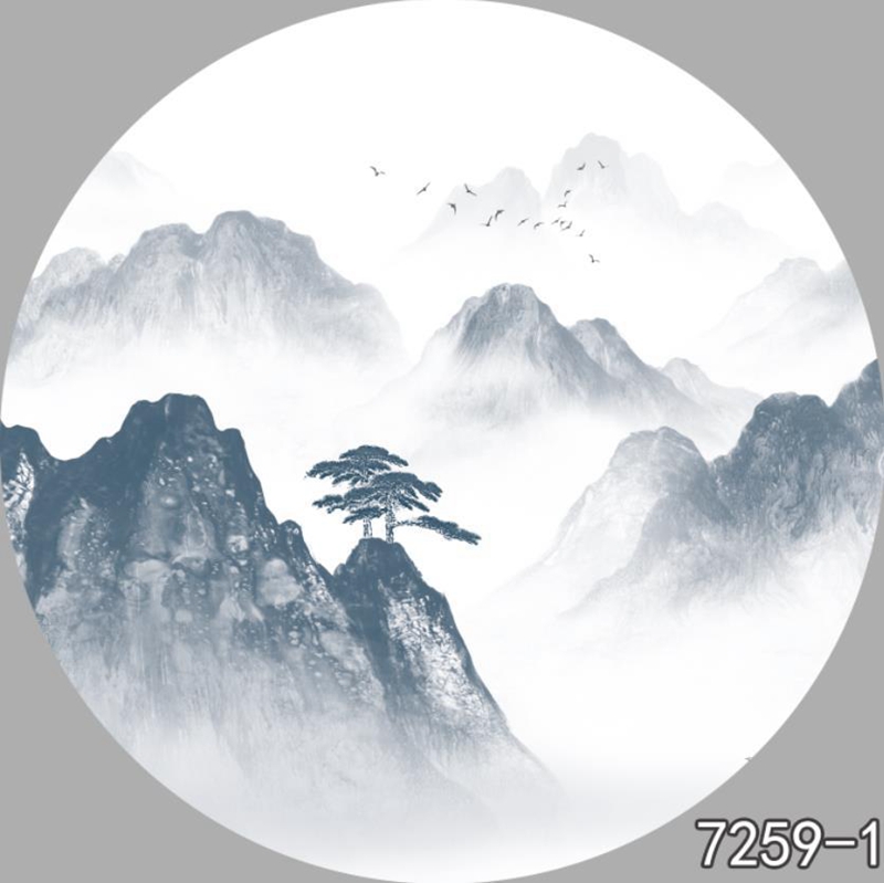 圆形夹画