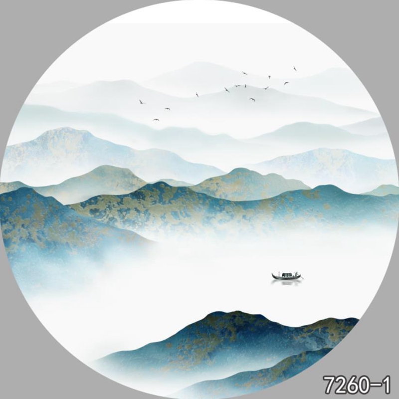 圆形夹画
