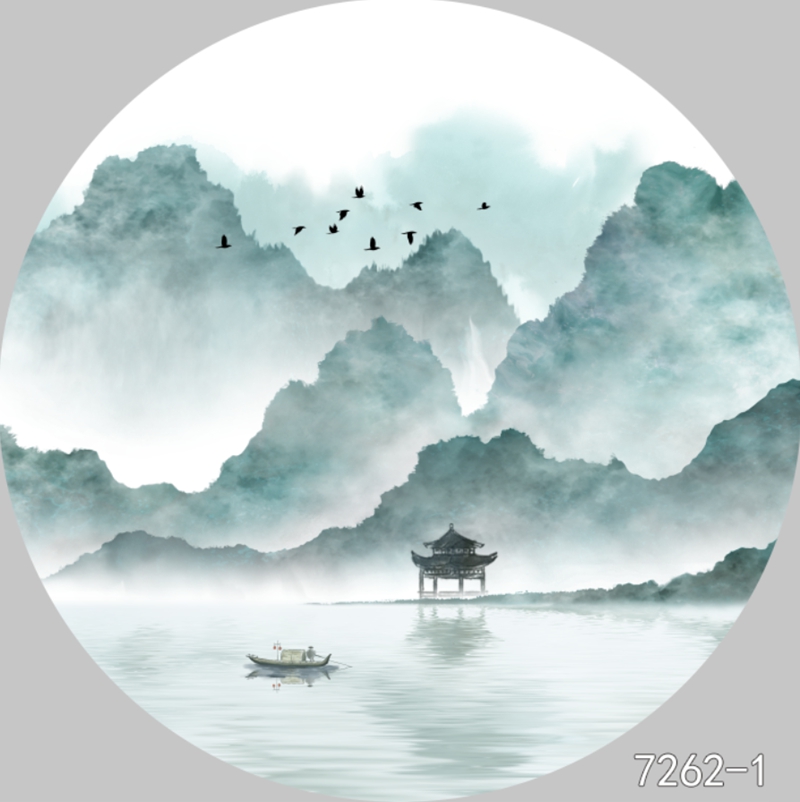 圆形夹画