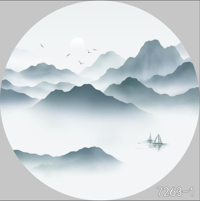 圆形夹画