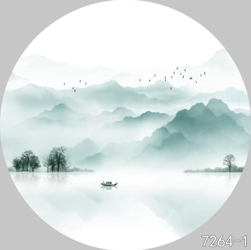 圆形夹画