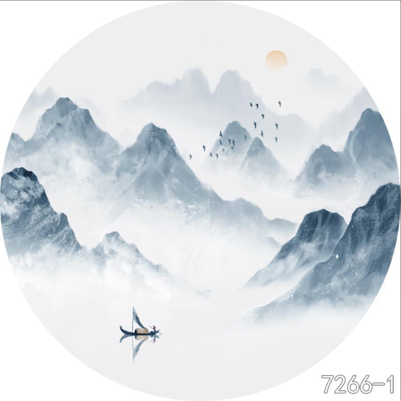 圆形夹画