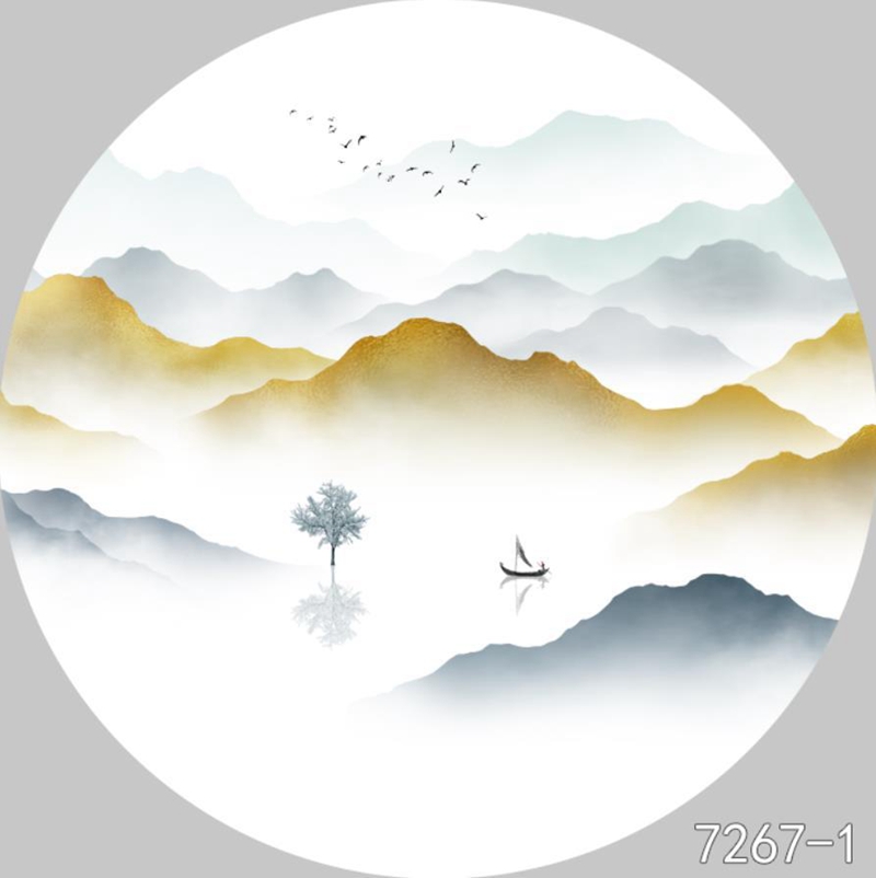 圆形夹画