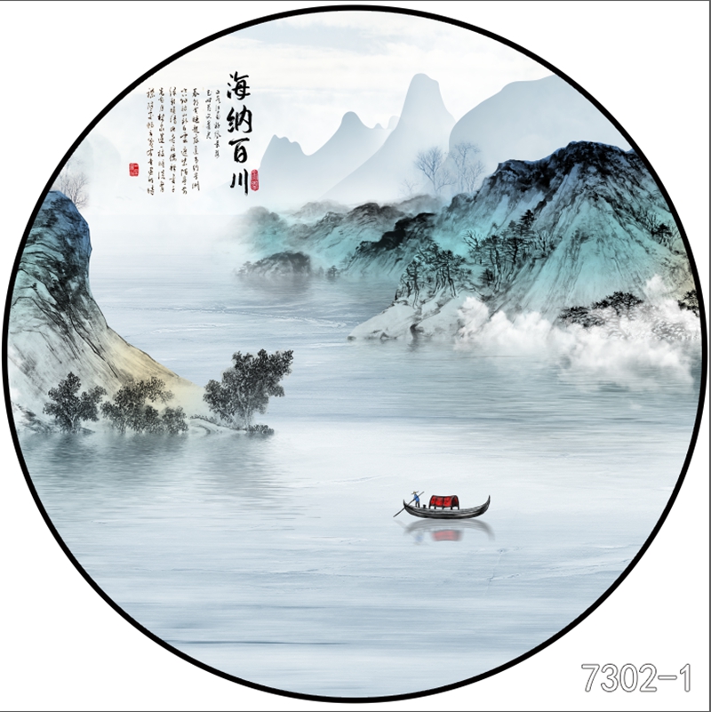圆形夹画