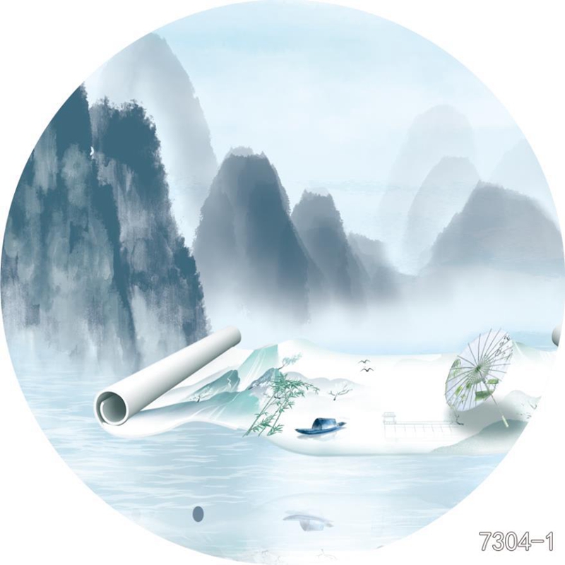 圆形夹画