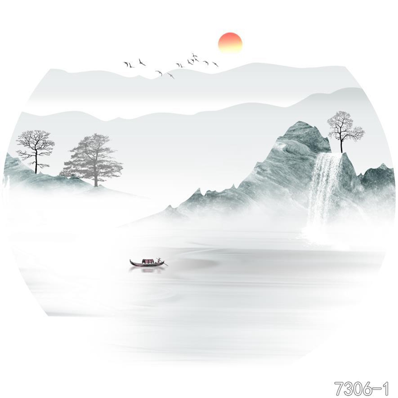 圆形夹画