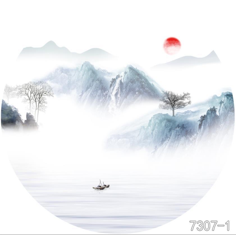 圆形夹画