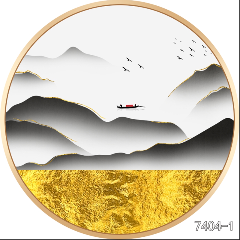 圆形夹画