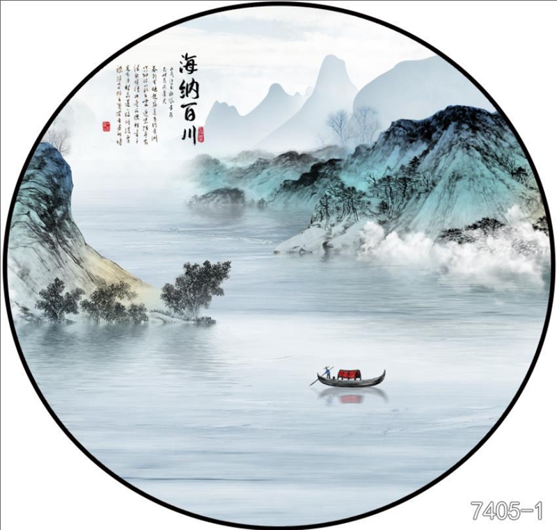 圆形夹画