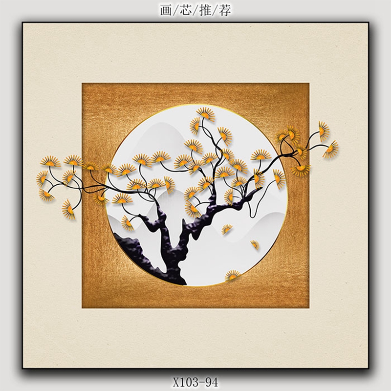 圆形夹画