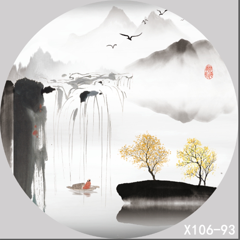 圆形夹画
