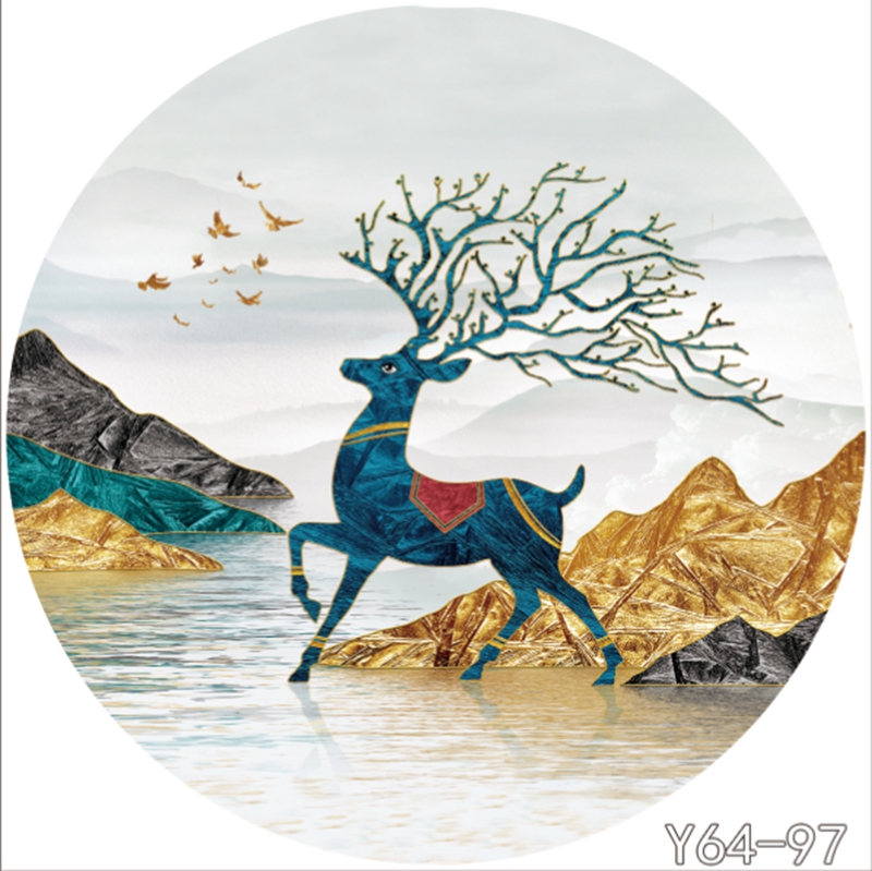 圆形夹画