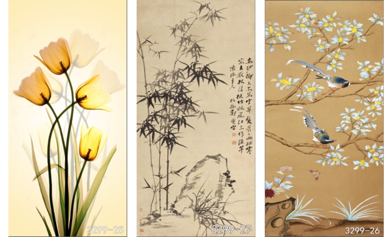 花鸟树枝竖版