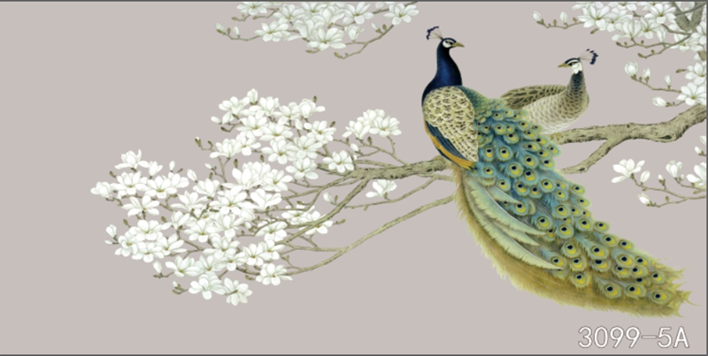 花鸟树枝横板
