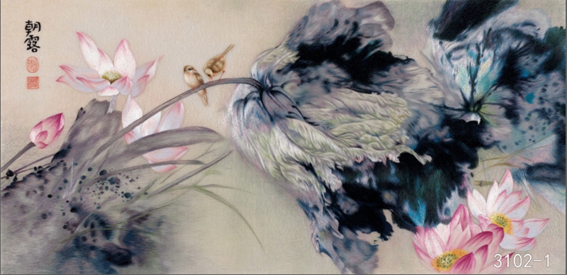 花鸟树枝横板