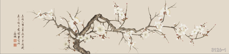 花鸟树枝横板