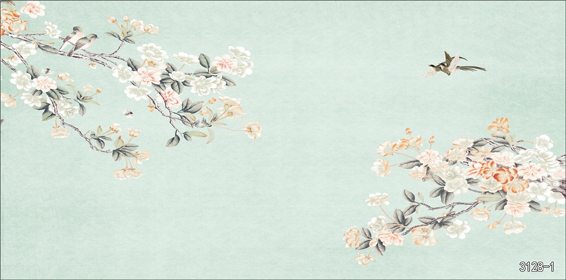 花鸟树枝横板