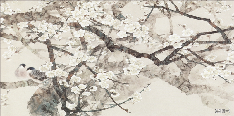 花鸟树枝横板