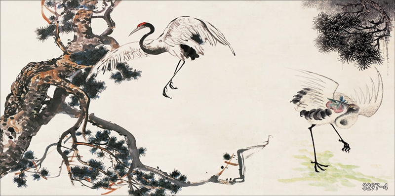 花鸟树枝横板