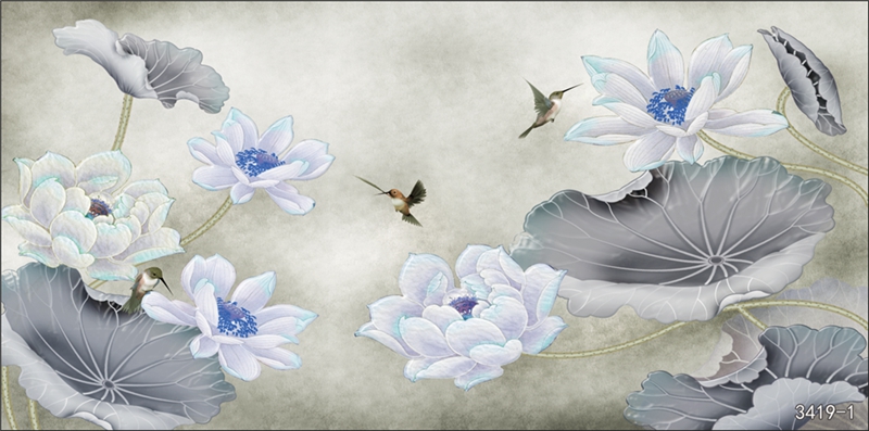 花鸟树枝横板