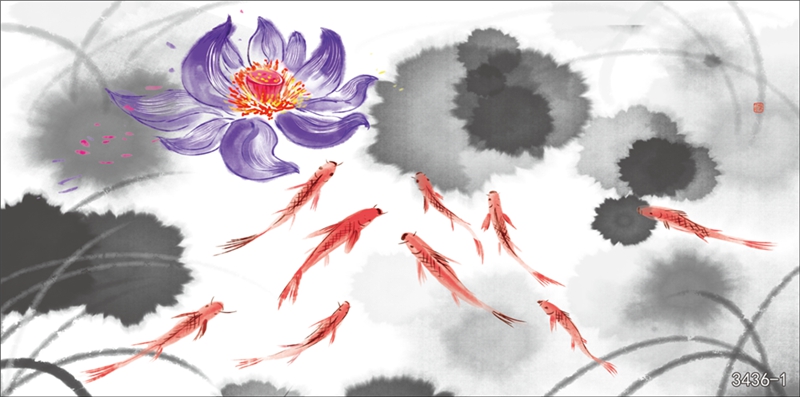 花鸟树枝横板