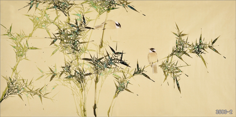花鸟树枝横板